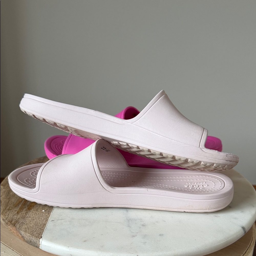 Crocs Slides set (sz 10) - 2pairs - Picture 13 of 14